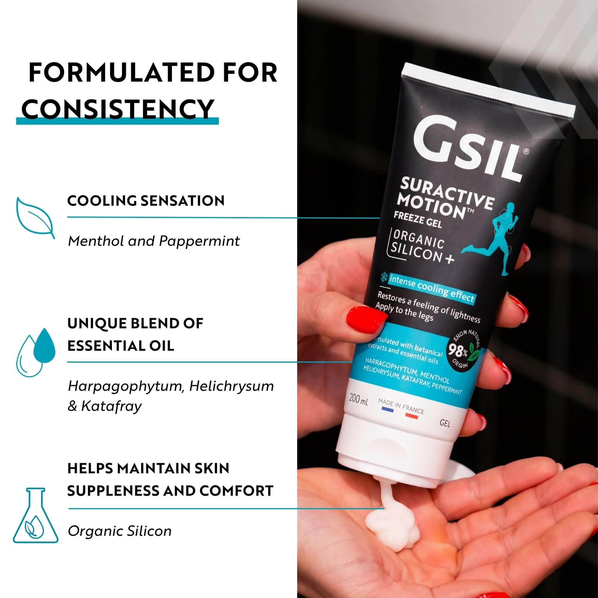 Cooling Massage Gel – 200 mL | GSIL