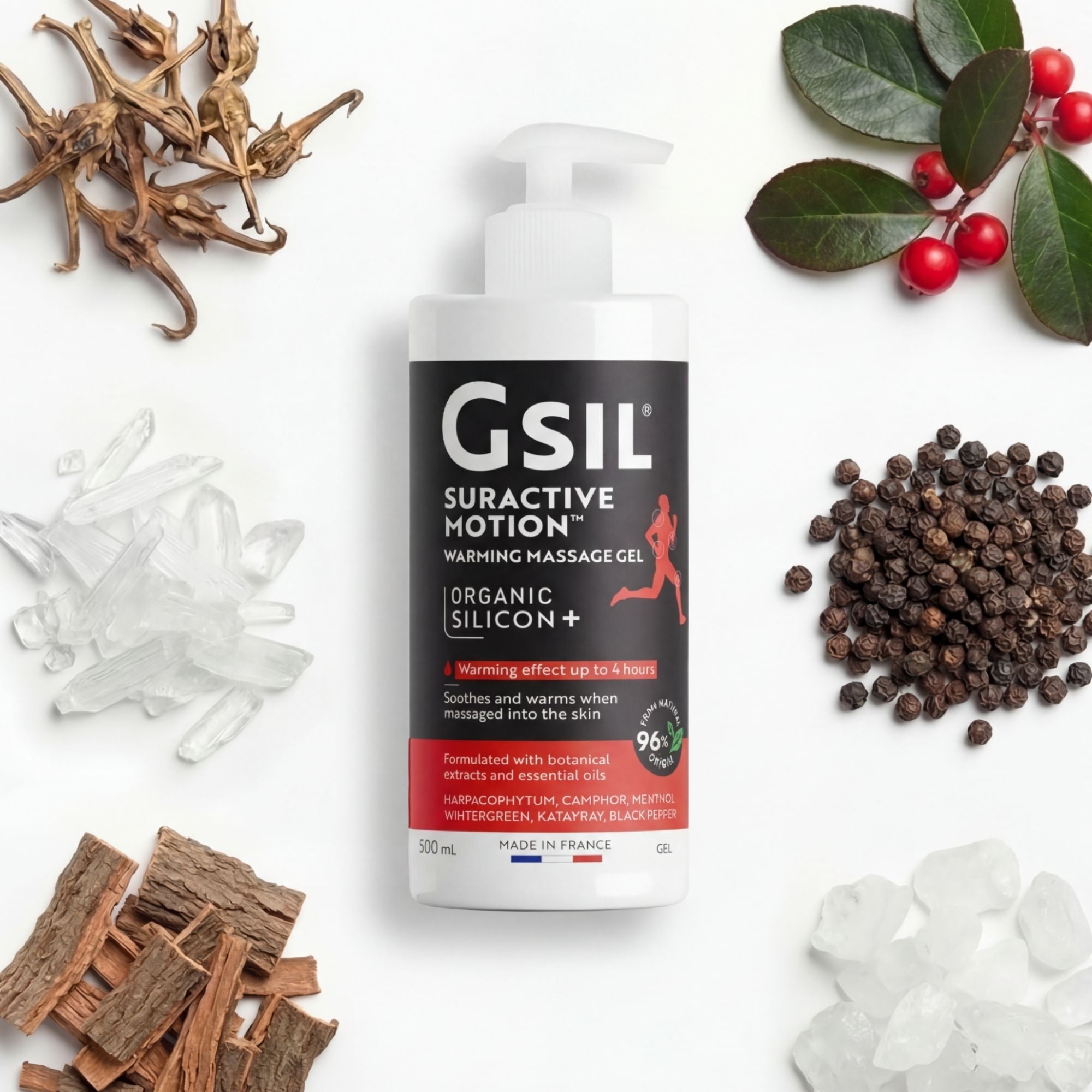 Warming Massage Gel — 500 mL | GSIL Suractive Motion
